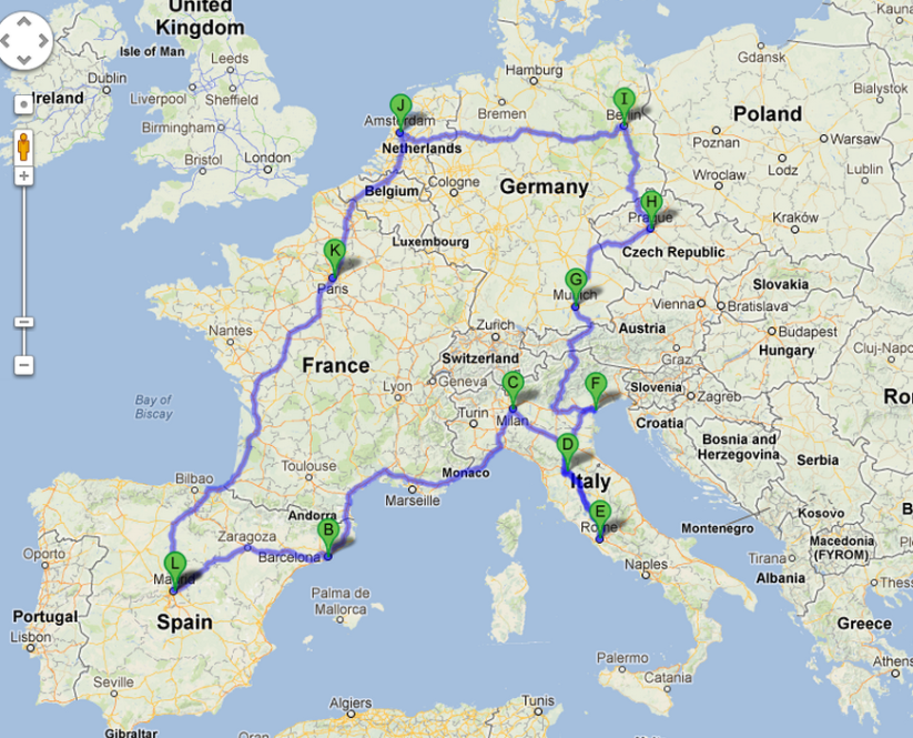 My European Route! A planner’s guide to backpacking… | Daniela Goes to Europe